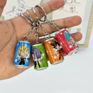 Son Goku Vegeta Miniature Can Keychain