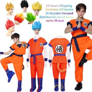 Anime Ballz Son Goku & Krillin Cosplay Costume – Kids & Adult Dragon Carnival Party Outfit
