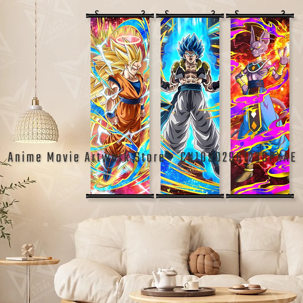 Goku Black Dragon Ball Z Canvas Wall Scroll - Image 3