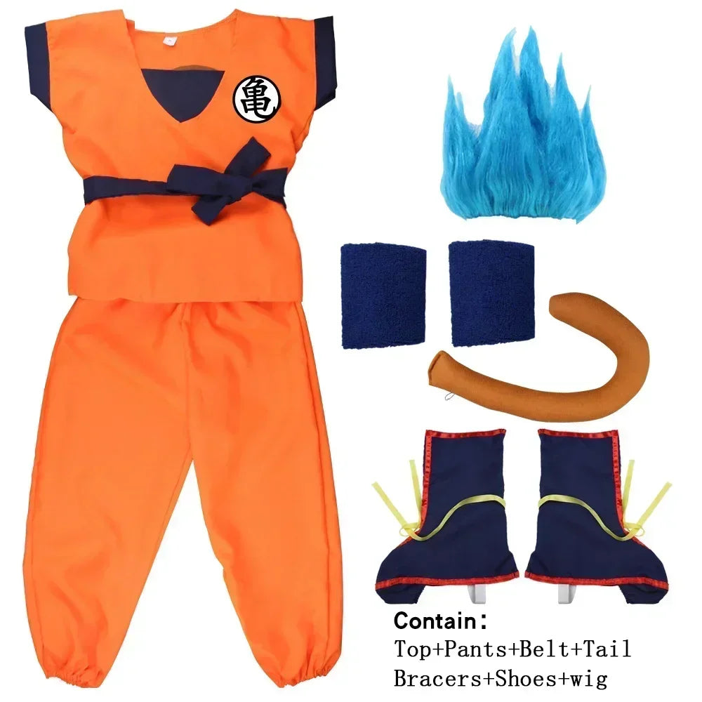 Halloween Son Goku Costume Set – Anime Cosplay for Adults & Kids - Image 12