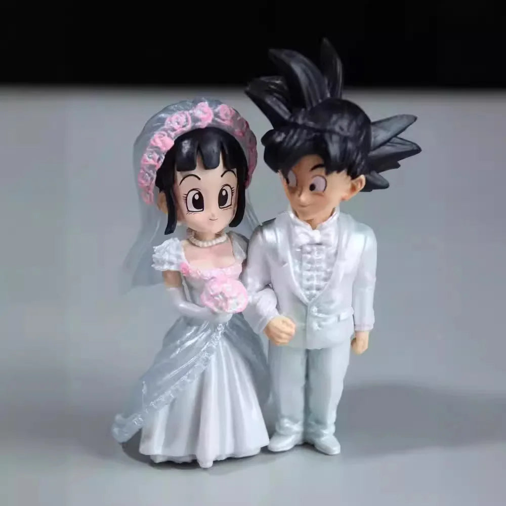 9cm Dragon Ball Anime Figure β Wedding Goku & Chichi - Image 2
