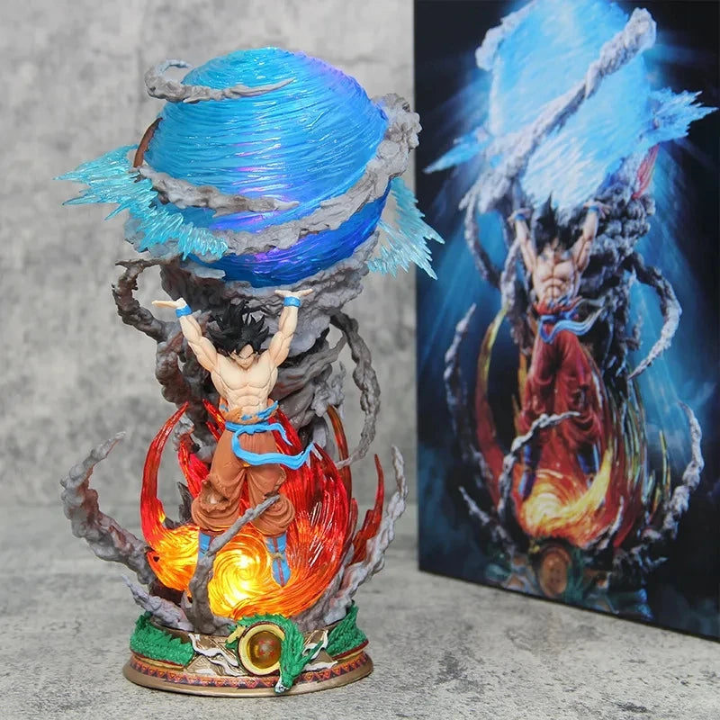 Dragon Ball Son Goku Figure – Luminous Super Spirit Bomb PVC Statue for Collectors - Image 4