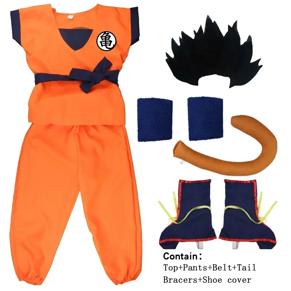 Halloween Son Goku Costume Set – Anime Cosplay for Adults & Kids - Image 7