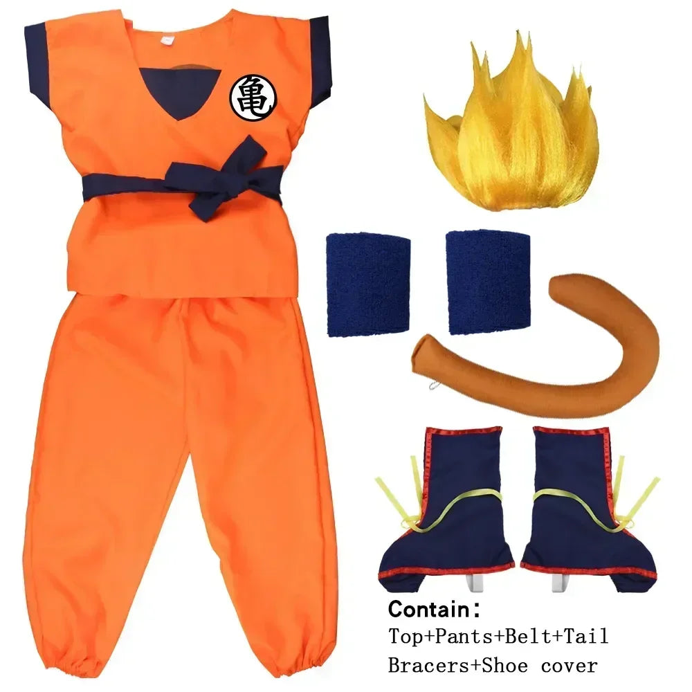 Halloween Son Goku Costume Set – Anime Cosplay for Adults & Kids - Image 11