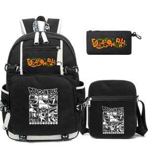 3Pcs/set Anime Dragon Ball Backpack