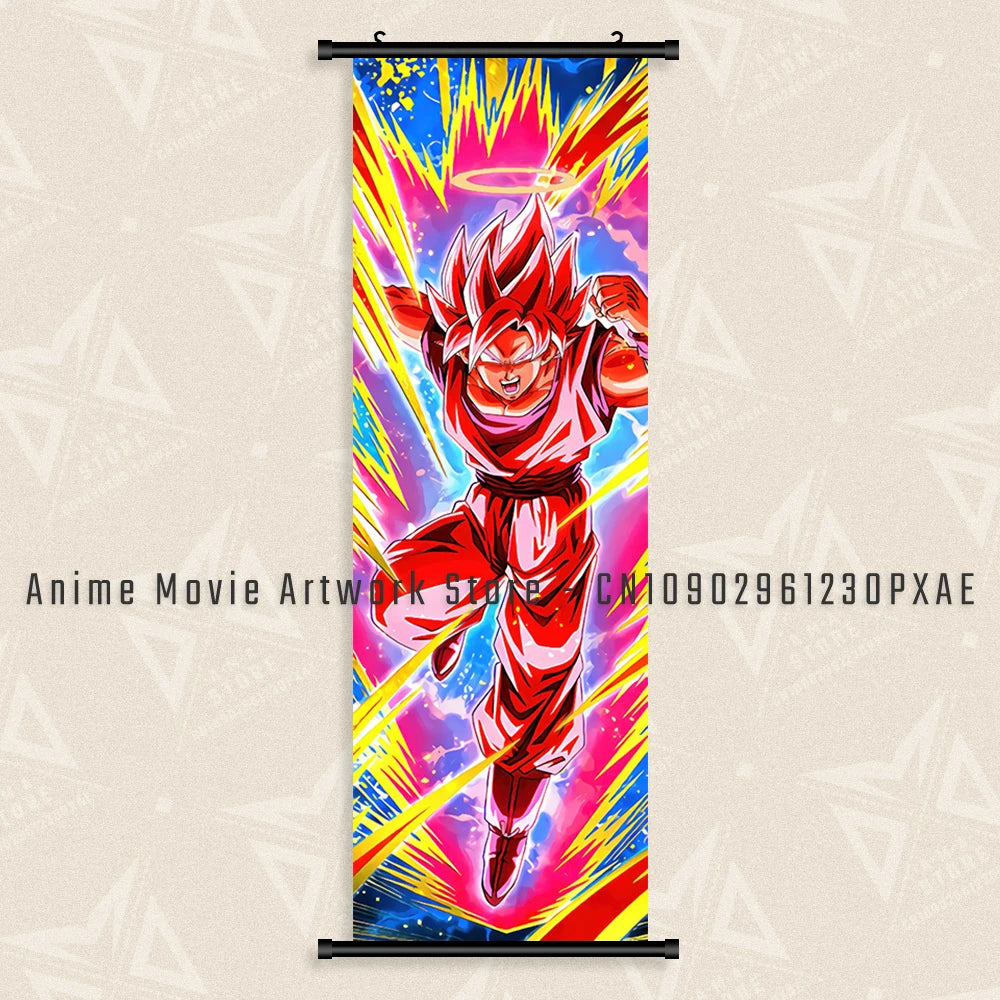 Goku Black Dragon Ball Z Canvas Wall Scroll - Image 30