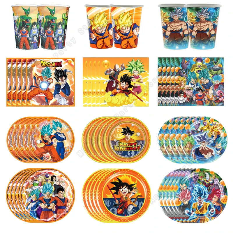 Goku Dragon Ball Z Birthday Decoration Party Supplies